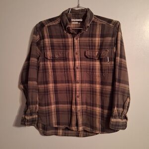 Wolverine Men's Brown Plaid Shirt